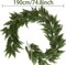 Garland,Lighted Artificial Pine Garland with Plug in 35 Count Clear Incandescent Mini Lights, Perfect for Indoor/Outdoor Holiday Decorations